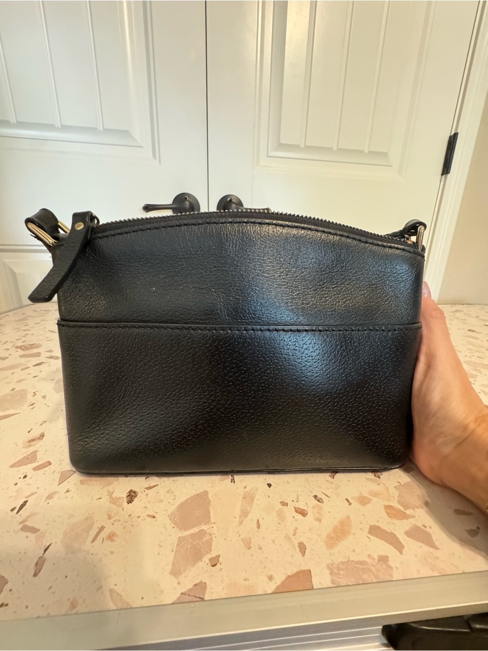 Kate Spade Black Leather Crossbody Bag with Gold Hardware - Picture 5 of 16